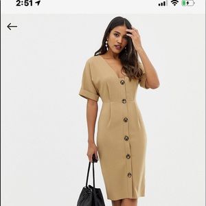 ASOS Button Down Midi Dress